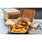 PAPSTAR Burgerbox "pure" faltbar, Mae: 130 x 130 x 100 mm