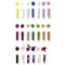 folia BIO Glitter- & Pailletten-Set, Rainbow L