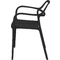 PAPERFLOW Outdoor-Besucherstuhl NOVA, 2er Set, schwarz