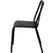 PAPERFLOW Outdoor-Besucherstuhl ARTY, 2er Set, schwarz