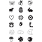 HEYDA Mini-Motivstempel-Set "Spring", Klarsicht-Runddose