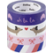 folia Deko-Klebeband Washi-Tape "PARISIENNE", 4er Set