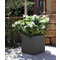 EDA Pflanzgef BASALT UP, quadratisch, 295 mm, anthrazit