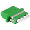LogiLink LWL Kupplung-Set, LC-Duplex Quad, grn, 12er Set