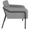 PAPERFLOW Outdoor-Besuchersessel MEDSO RUND L, grau