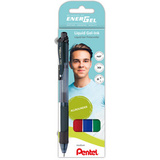 Pentel liquid Gel-Tintenroller energel-x BL107, 4er Etui