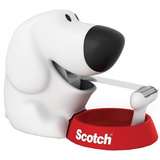 3M scotch Tischabroller "Dog", in Hundeform, bestckt