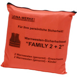 Leina Pannenwesten/Warnwesten-Set "Family 2+2", orange