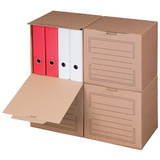 SMARTBOXPRO Archiv-Container, mit Frontdeckel, braun