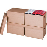 SMARTBOXPRO Archiv-/Transportbox, mit Deckel, braun