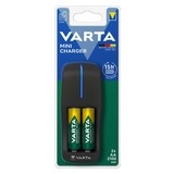 VARTA Ladegert "Mini Charger", mit 2 x AA Akkus, 2.100 mAh