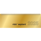 rido id tischkalender "septant", 2024, glanzkarton gold