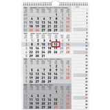 rido id wandkalender 4-Monatskalender kombi Planer 4, 2024