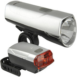 FISCHER fahrrad LED-Beleuchtungs-Set 20/10 Lux