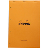 RHODIA bloc Audit agrafé, 210 x 318 mm, 80 feuilles, orange