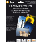 TWEN laminierfolientasche fr Visitenkarten, 60 x 90 mm