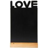 Securit tischaufsteller SILHOUETTE "LOVE", melamin und Holz