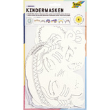 folia kindermasken "Themen", aus Pappe, 6 motive sortiert