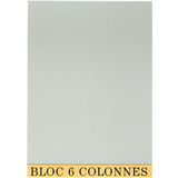 EXACOMPTA bloc comptable, 297 x 210 mm, 6 colonnes, 70 fls.