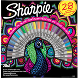 Sharpie permanent-marker FINE, 28er big PACK "Pfau"