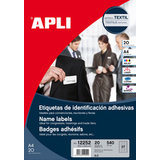 agipa Selbstklebe-Namensschild, aus papier, wei