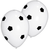PAPSTAR luftballons "Soccer", schwarz/weiß