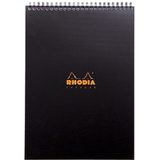 RHODIA spiralnotizblock Notepad, din A4, kariert, schwarz