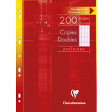 Clairefontaine copies doubles, A4, séyès, 200 pages