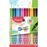 Maped fasermaler Graph'Peps medium Deco, 12er Etui