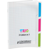 CONQUERANT classique Cahier "TRIO", 170 x 220 mm, seys