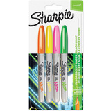 Sharpie permanent-marker FINE Neon, 4er Blister