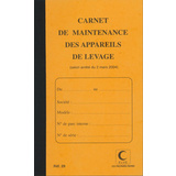 ELVE carnet de maintenance "Appareil de levage", 32 pages