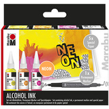 Marabu permanente Tinte alcohol Ink, set "NEON"