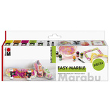 Marabu marmorierfarbe "easy marble", set NEON