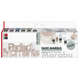 Marabu marmorierfarbe "easy marble", set PASTELL