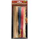folia Bastelstroh-Set, 75-teilig, bastelhalme + Goldkordel
