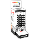 Pentel permanent Fineliner Pointliner, Thekendisplay