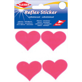KLEIBER reflex-sticker "Herzen", neonpink
