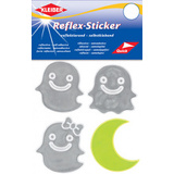 KLEIBER reflex-sticker "Gespenst & Mond", silber/gelb
