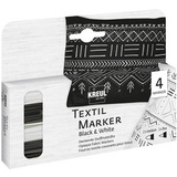 KREUL textilmarker OPAK, black & white 4er-Set