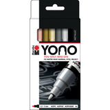 Marabu acrylmarker "YONO", 1,5 - 3,0 mm, 4er set METAL