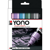 Marabu acrylmarker "YONO", 1,5 - 3,0 mm, 6er set PASTEL