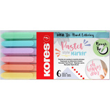 Kores fasermaler Brush tip Marker pastel Style