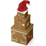 Clairefontaine geschenkboxen-set "Lebkuchen", 3-teilig
