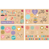SUSY card Sticker-Set "Happy eco B-day"
