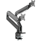 DIGITUS universal Dual-Monitorarm, Klemmbefestigung, schwarz