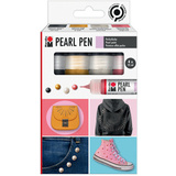 Marabu perlenfarbe Pearl Pen, 4er Set, farbig sortiert