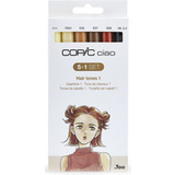 COPIC marker ciao, 5+1 set "Hair tones 1"