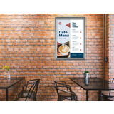 EUROPEL plakatrahmen Premium, din A0, 25 mm, silber eloxiert