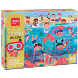 APLI kids Geheimpuzzle "Der Strand", 60 Teile